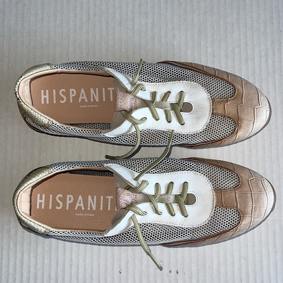 Hispanitas Kaira Leather And Mesh Trainers - Picture 10 of 14
